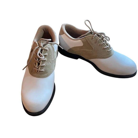 Austin Ladies White/Tan Golf Shoes-Size 8. No wear. - Picture 9 of 13